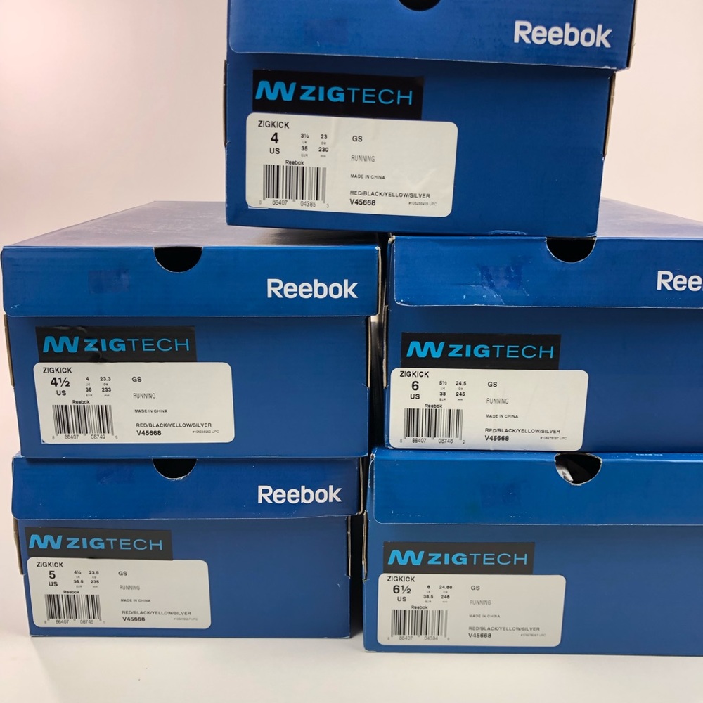 Reebok Zigtech Zigkick Red Running Shoes V45668 - Picture 8 of 8